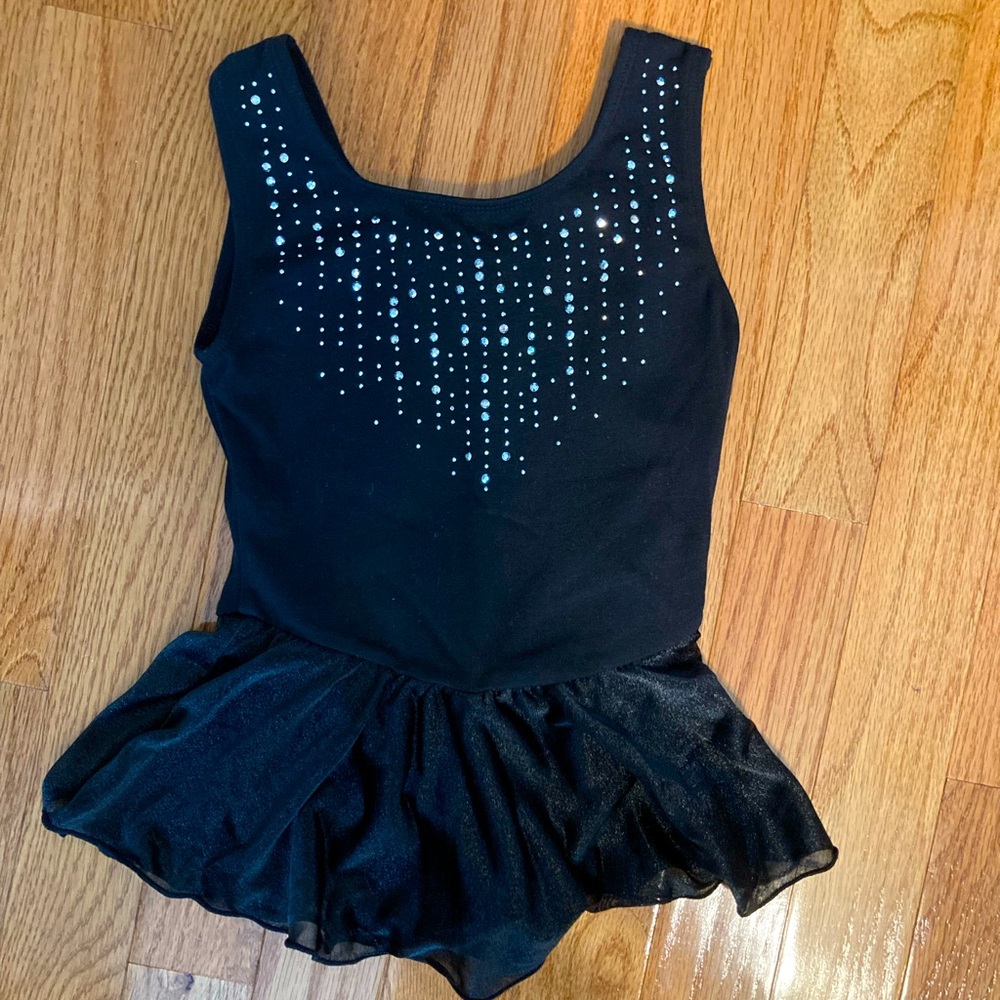 Cat & Jack Black Sparkle Kids Dance Leotard